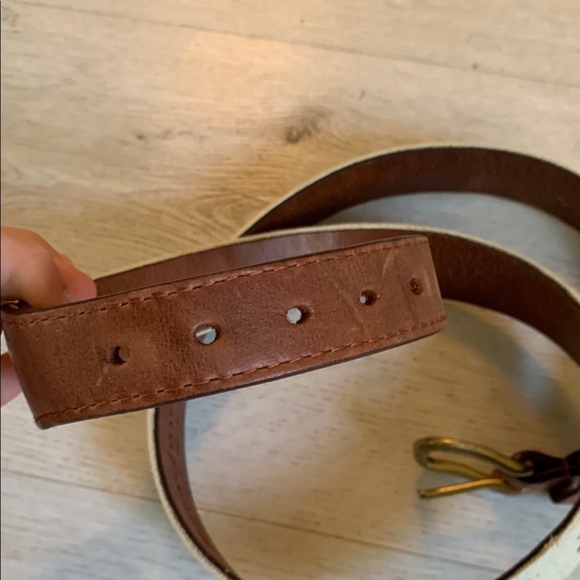 Stylish Tan and Blue Men's Belt - Picture 5 of 13